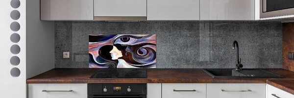 Konyhai fali panel Absztrakció