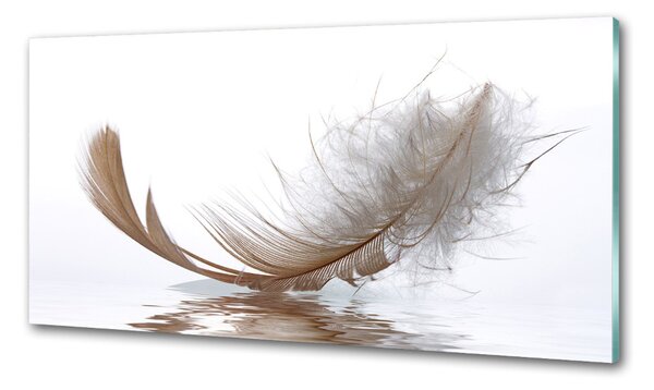 Konyhai fali panel Feather víz