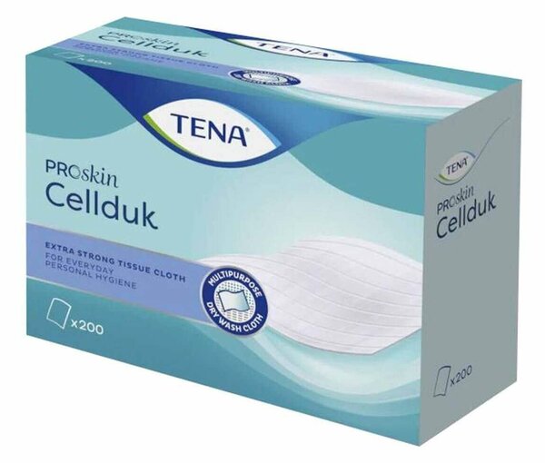 Tena ProSKin Cellduk Törlőkendő 25x33cm 6x200db