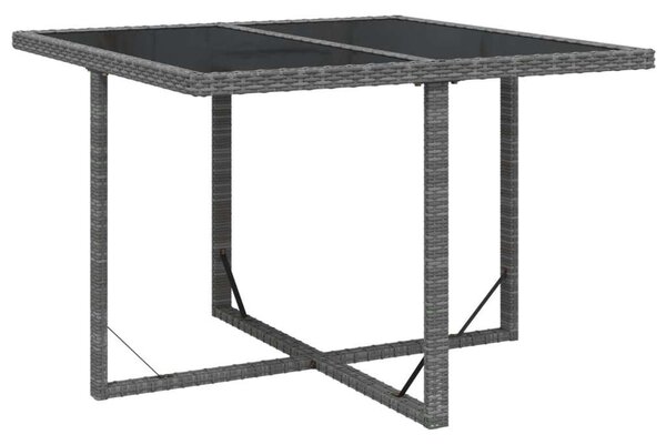 Polyrattan Kerti Étkezőgarnitúra - 9 részes - Szürke