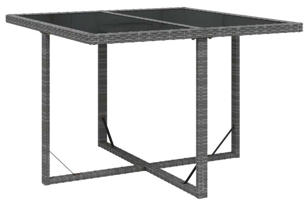 Polyrattan Kerti Étkezőgarnitúra - 9 részes - Szürke