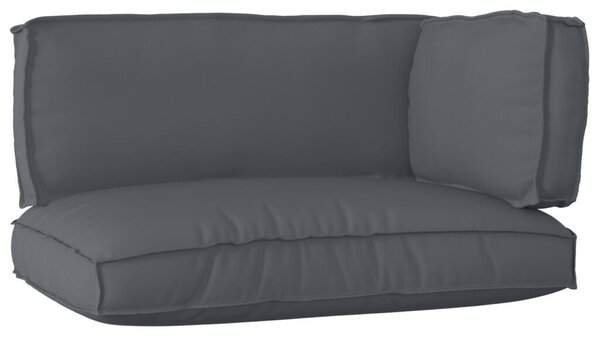 VidaXL Raklap párna készlet 3 pcs Antracit 120 x 80 x 12 cm