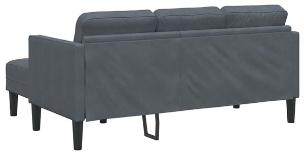 VidaXL Kanapé Szett 2 pcs Sötétszürke 173 x 131 x 67 cm Bársony