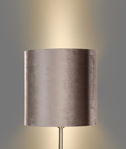 Állólámpa Sárgaréz Taupe Bársony Árnyékolóval 50cm - Simplo