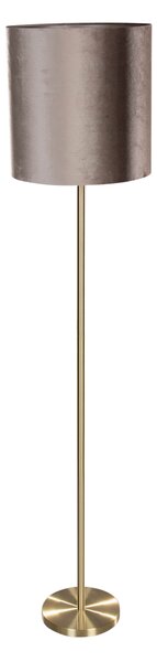 Állólámpa Sárgaréz Taupe Bársony Árnyékolóval 50cm - Simplo