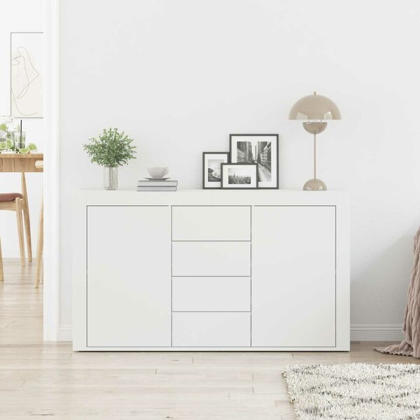 VidaXL Széf Fehér 120 x 36 x 69 cm Szerelt Fa