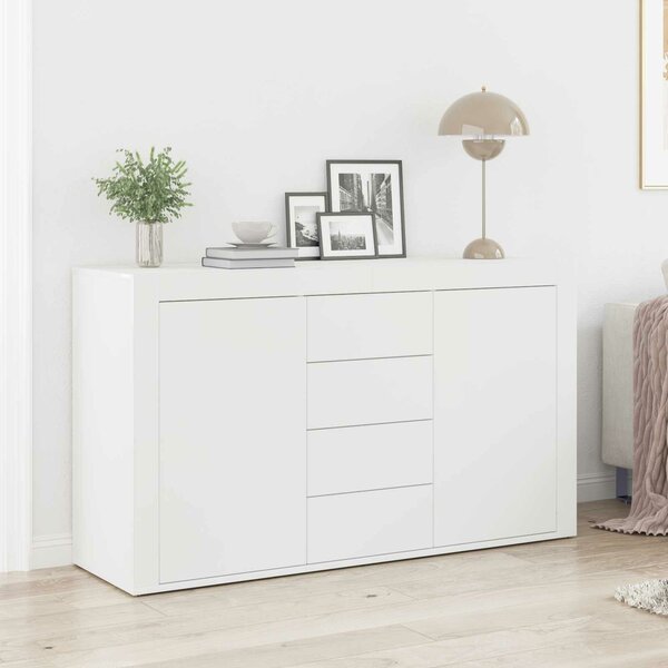 VidaXL Széf Fehér 120 x 36 x 69 cm Szerelt Fa