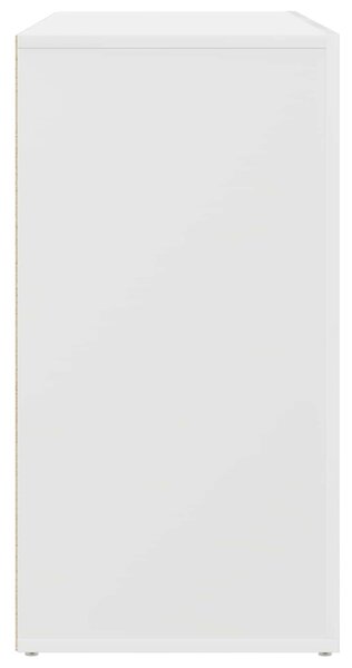 VidaXL Széf Fehér 120 x 36 x 69 cm Szerelt Fa