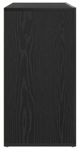 VidaXL Széf Fekete tölgy 120 x 36 x 69 cm Szerelt Fa