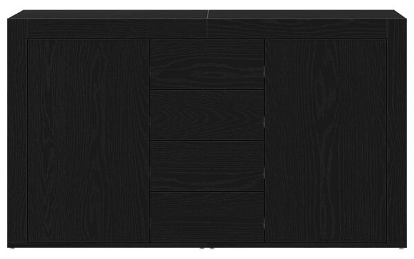 VidaXL Széf Fekete tölgy 120 x 36 x 69 cm Szerelt Fa