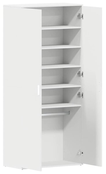 VidaXL Cipőszekrény ajtóval Fehér 80 x 39 x 180 cm Faanyag