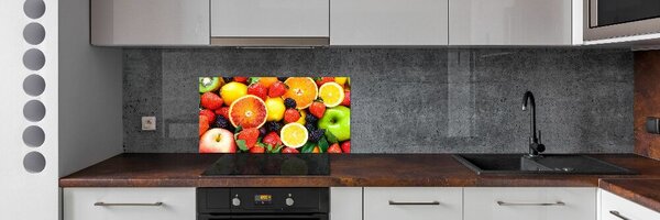Konyhai dekorpanel Színes gyümölcsök