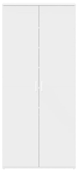 VidaXL Cipőszekrény ajtóval Fehér 80 x 39 x 180 cm Faanyag