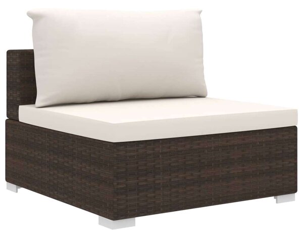 Polyrattan Kerti Bútorszett - 4 részes - Barna