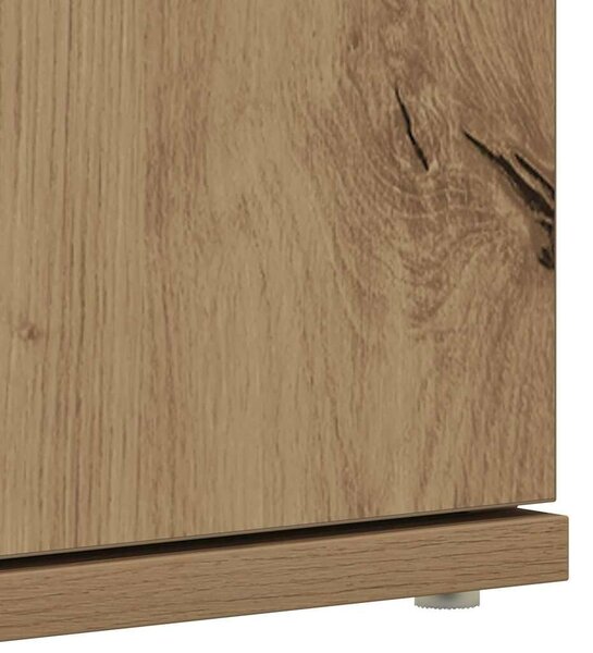 VidaXL Cipőszekrény 80 x 39 x 178 cm Faanyag Artisan tölgy