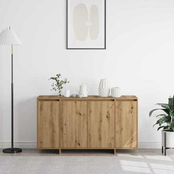 VidaXL Széf kézműves tölgy 135 x 41 x 69 cm Faanyag