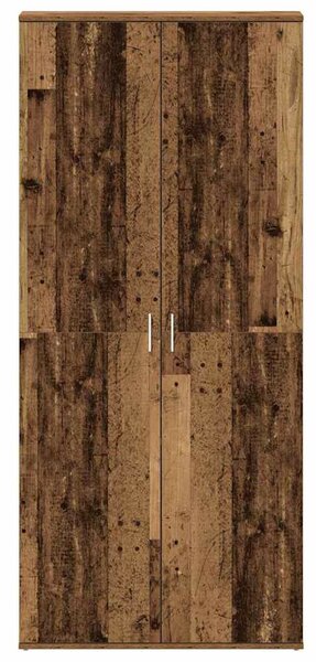 VidaXL Cipőszekrény ajtóval Barna 80 x 39 x 180 cm Faanyag