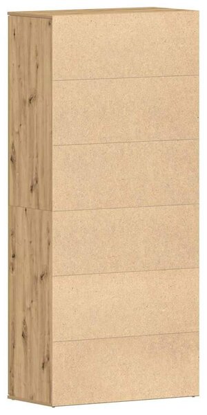 VidaXL Cipőszekrény 80 x 39 x 178 cm Faanyag Artisan tölgy