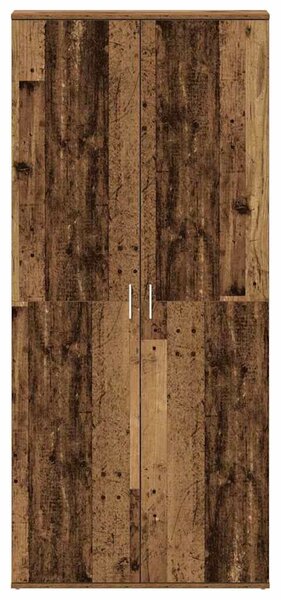 VidaXL Cipőszekrény ajtóval Barna 80 x 39 x 180 cm Faanyag