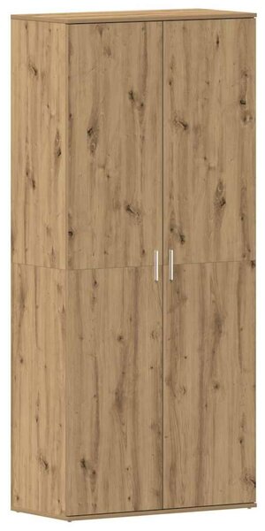 VidaXL Cipőszekrény 80 x 39 x 178 cm Faanyag Artisan tölgy