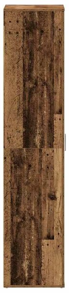 VidaXL Cipőszekrény ajtóval Barna 80 x 39 x 180 cm Faanyag