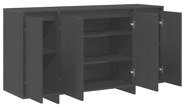 VidaXL Széf Musta tammi 135 x 41 x 69 cm Faanyag