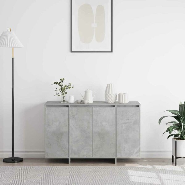 VidaXL Széf Beton szürke 120 x 41 x 75 cm Faanyag