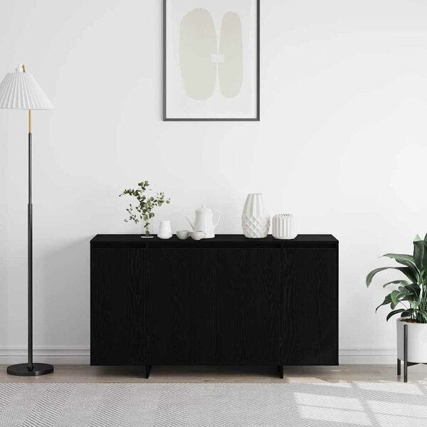 VidaXL Széf Musta tammi 135 x 41 x 69 cm Faanyag