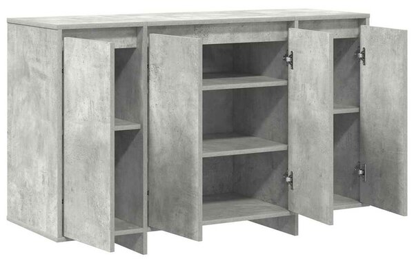 VidaXL Széf Beton szürke 120 x 41 x 75 cm Faanyag