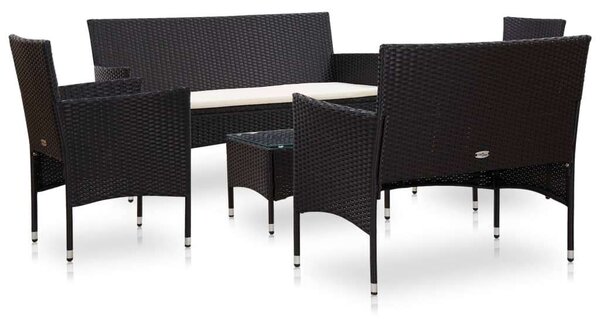 VidaXL Polyrattan Kerti Bútorszett - 5 részes