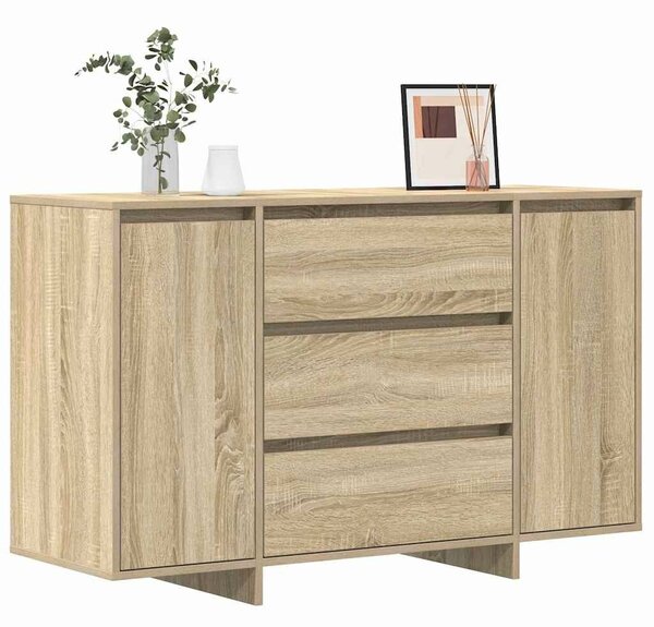 VidaXL Széf fiókkal sonoma tölgy 120 x 41 x 75 cm Faanyag