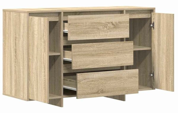 VidaXL Széf fiókkal sonoma tölgy 120 x 41 x 75 cm Faanyag