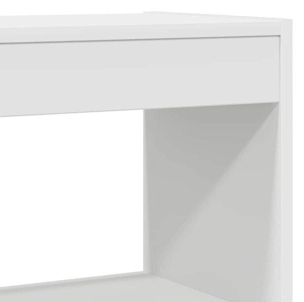 VidaXL Könyvszekrény polcokkal Fehér 80 x 30 x 198 cm Faanyag