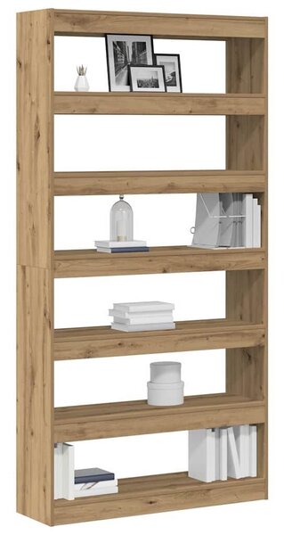 VidaXL Könyvespolc Kézműves Tölgy 100 x 30 x 198 cm Faanyag