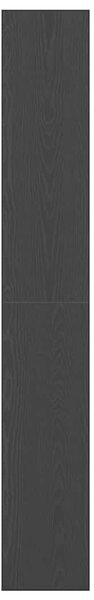 VidaXL Könyvszekrény polcokkal Musta tammi 80 x 30 x 198 cm Faanyag