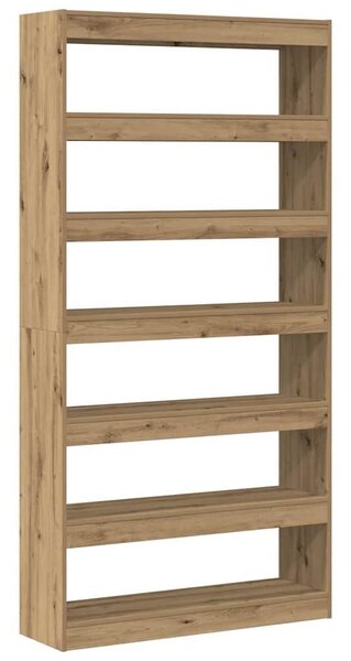VidaXL Könyvespolc Kézműves Tölgy 100 x 30 x 198 cm Faanyag