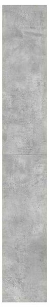 VidaXL Könyvszekrény polcokkal Beton szürke 80 x 30 x 198 cm Faanyag