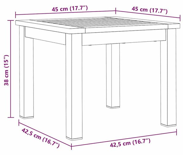 VidaXL étkező székek 2 db Szürke 60x56x85 cm Tömör akácfa