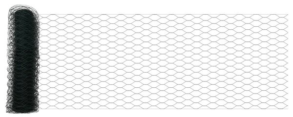 VidaXL Hatszögletű kerítés talajrögzítő 50 x 0,8 m PVC-bevonatos acél