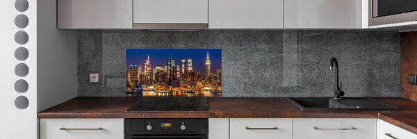 Konyhai falvédő Manhattan éjjel