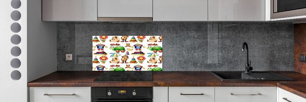 Konyhai falburkoló panel Játékok