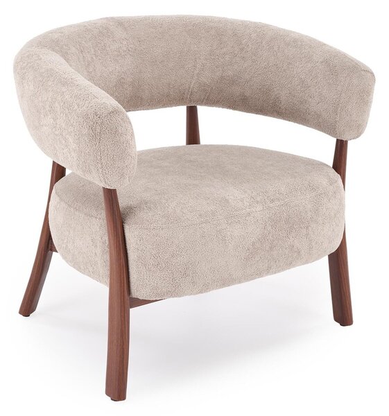 Fotel Houston 2162, Kárpit, 74x80x72cm, Cappuccino, Dió