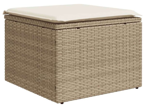 VidaXL Polyrattan Kerti Ülőgarnitúra - 10 részes - Bézs