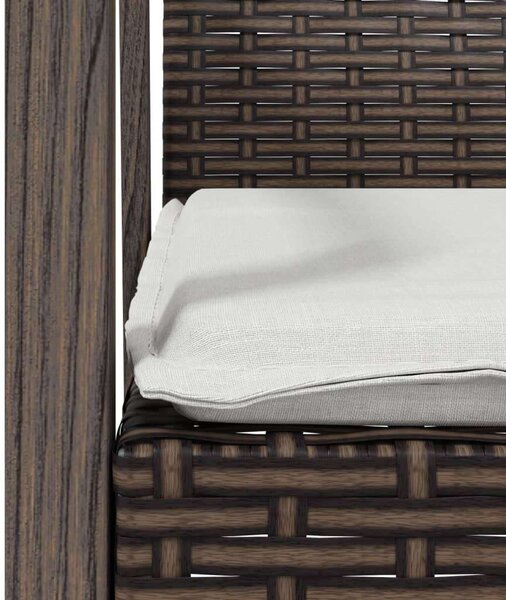 Polyrattan Kerti Étkezőgarnitúra - 5 részes