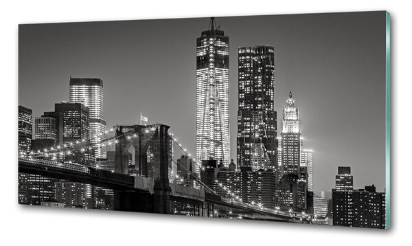 Konyhai falvédő Manhattan éjjel