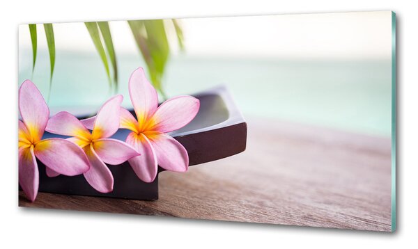 Konyhai hátfalpanel Plumeria