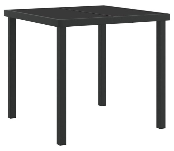 3 részes kertibútor szett párnákkal, fekete poli rattan