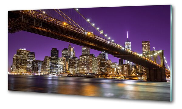 Konyhai falvédő Manhattan éjjel