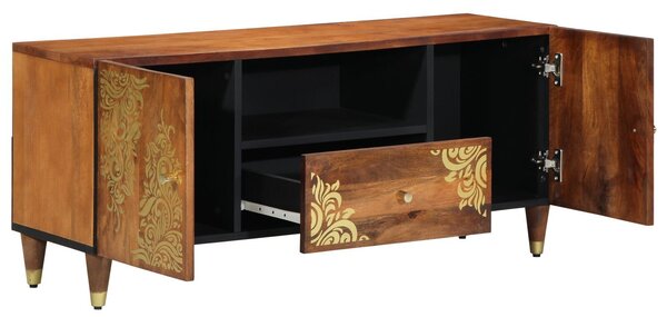 VidaXL TV Szekrény 105x33x46 cm Tömör Mangófából