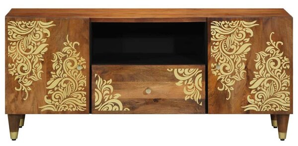 VidaXL TV Szekrény 105x33x46 cm Tömör Mangófából